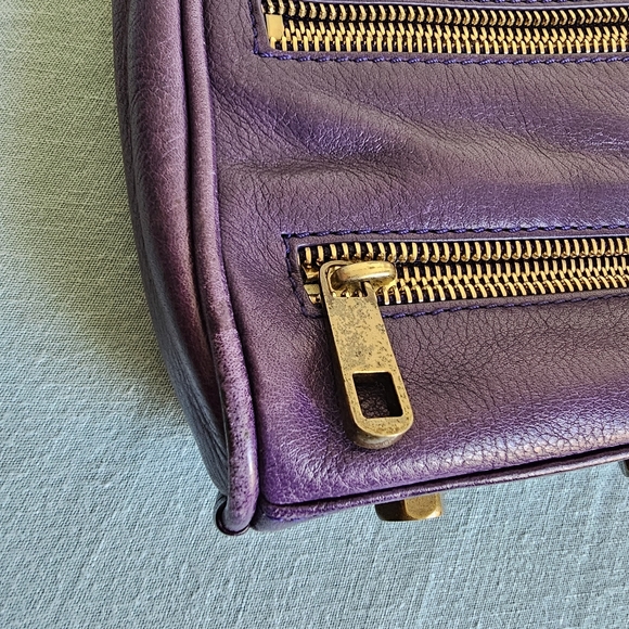 Rebecca Minkoff 5 Zip MAC Eggplant Purple Crossbody - Picture 5 of 17